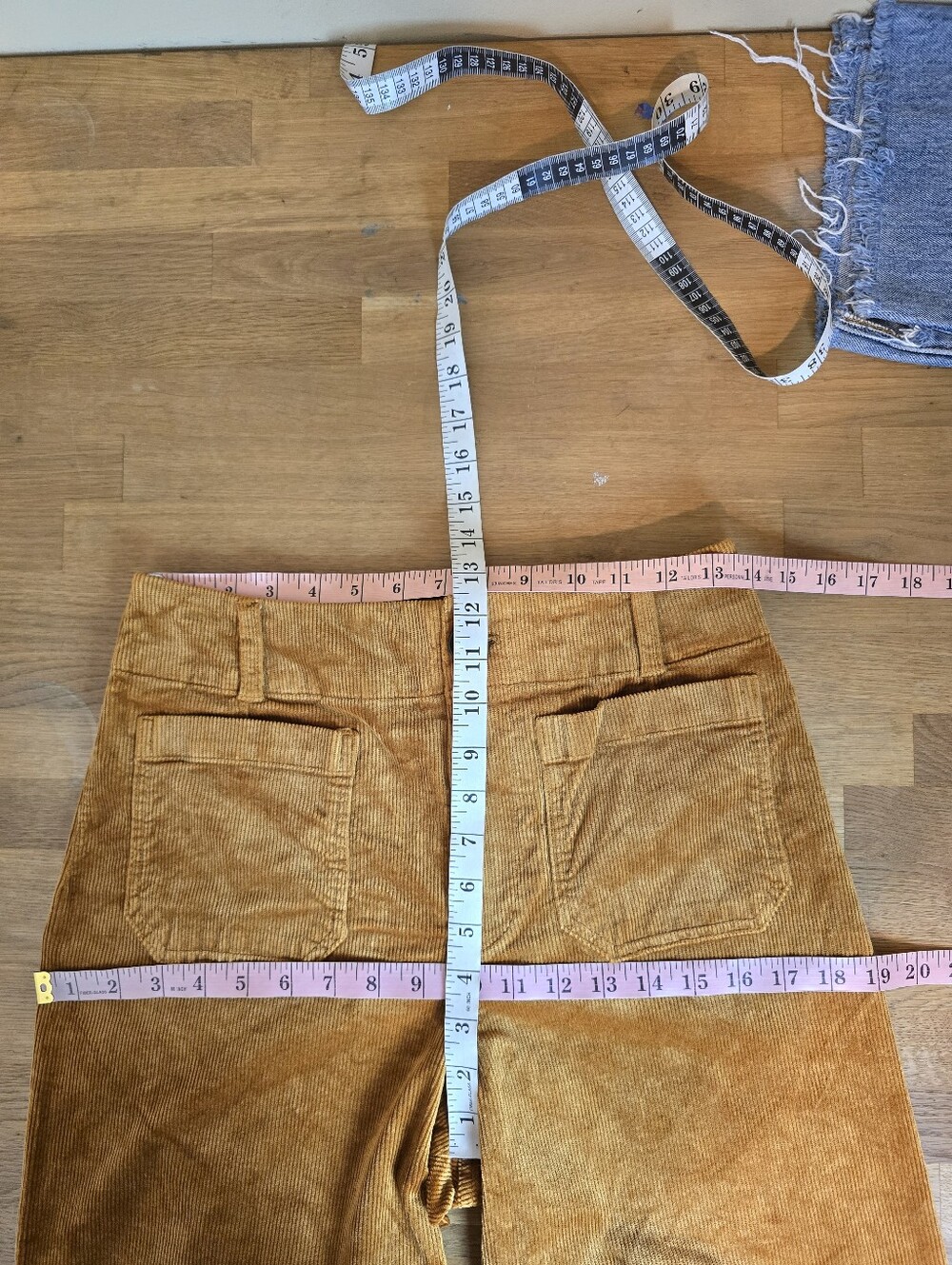 Maeve Colette Corduroy Crop Wide-Leg Pants Caramel 29p - Picture 10 of 12